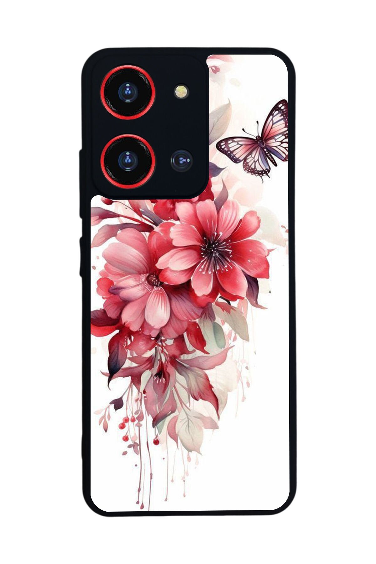 Reeder S19 Max Pro S 108MP Uyumlu Floral Tasarımlı Glossy Premium Kılıf