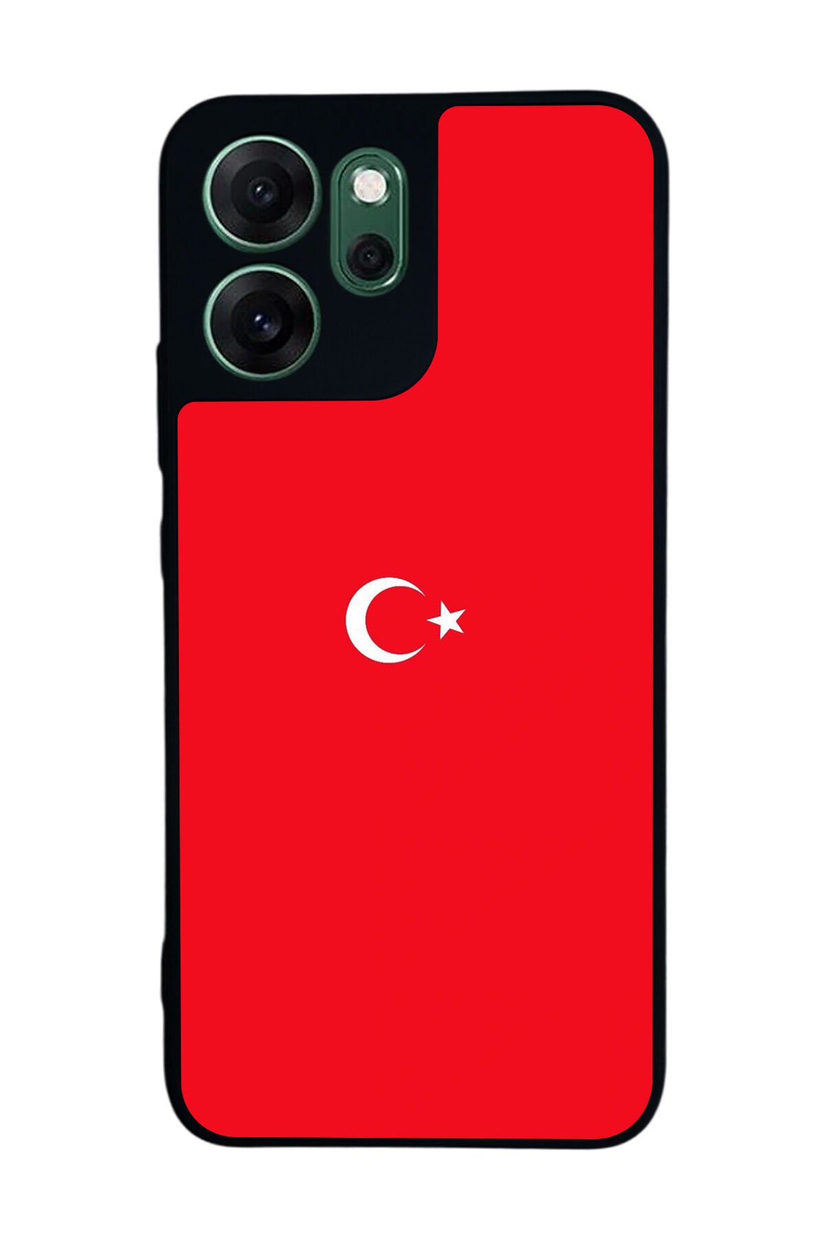 Oppo Reno 14F Uyumlu Türk Bayragi Tasarımlı Glossy Premium Kılıf