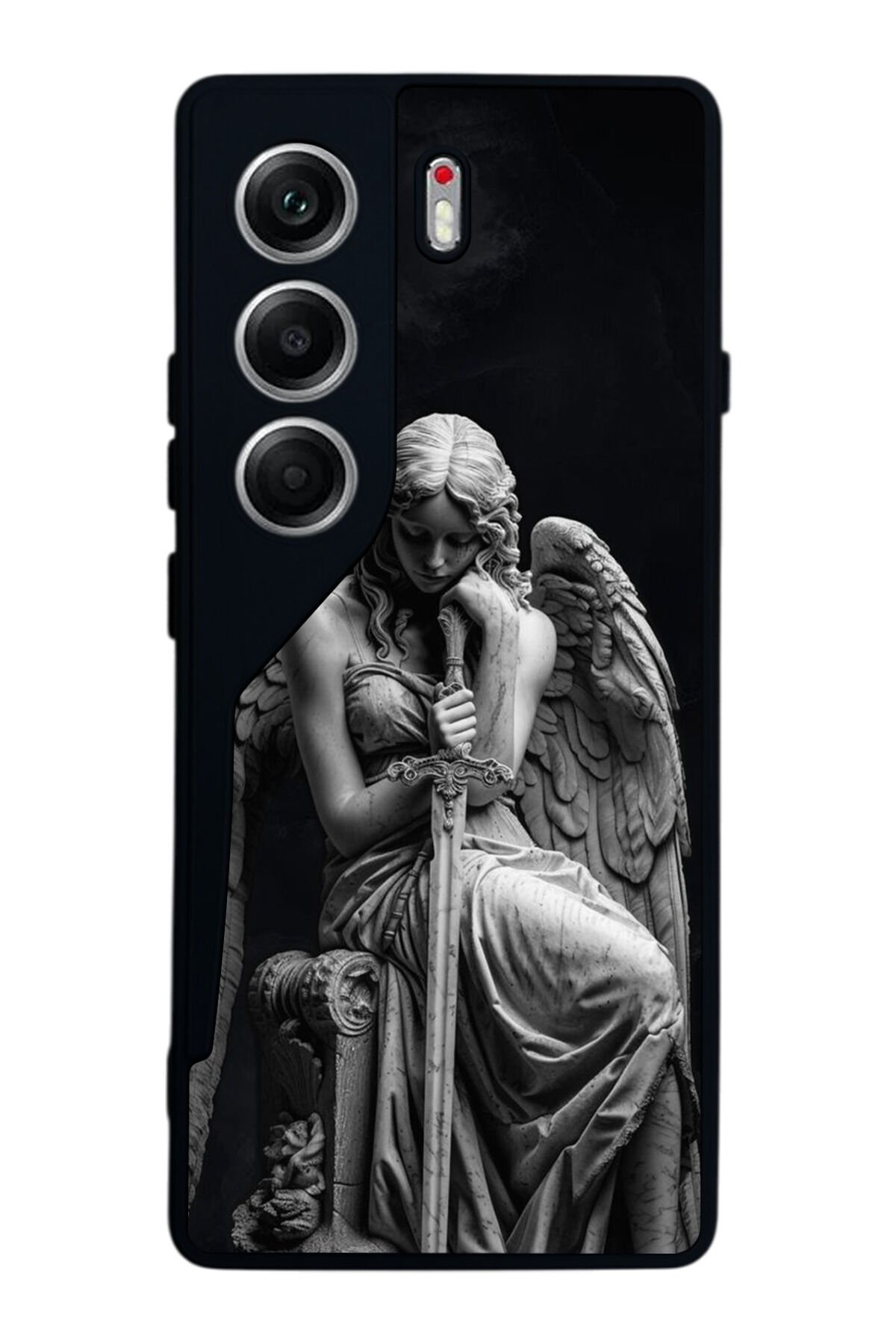 Tecno Camon 40 Uyumlu Melek Tasarımlı Glossy Premium Kılıf