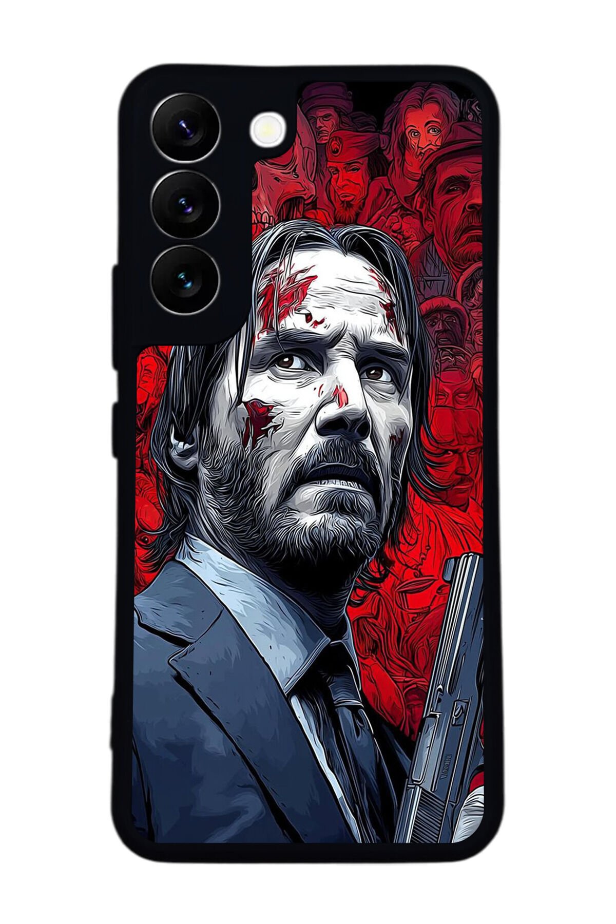 Samsung Galaxy S22 Uyumlu JohnWick Tasarımlı Glossy Premium Kılıf