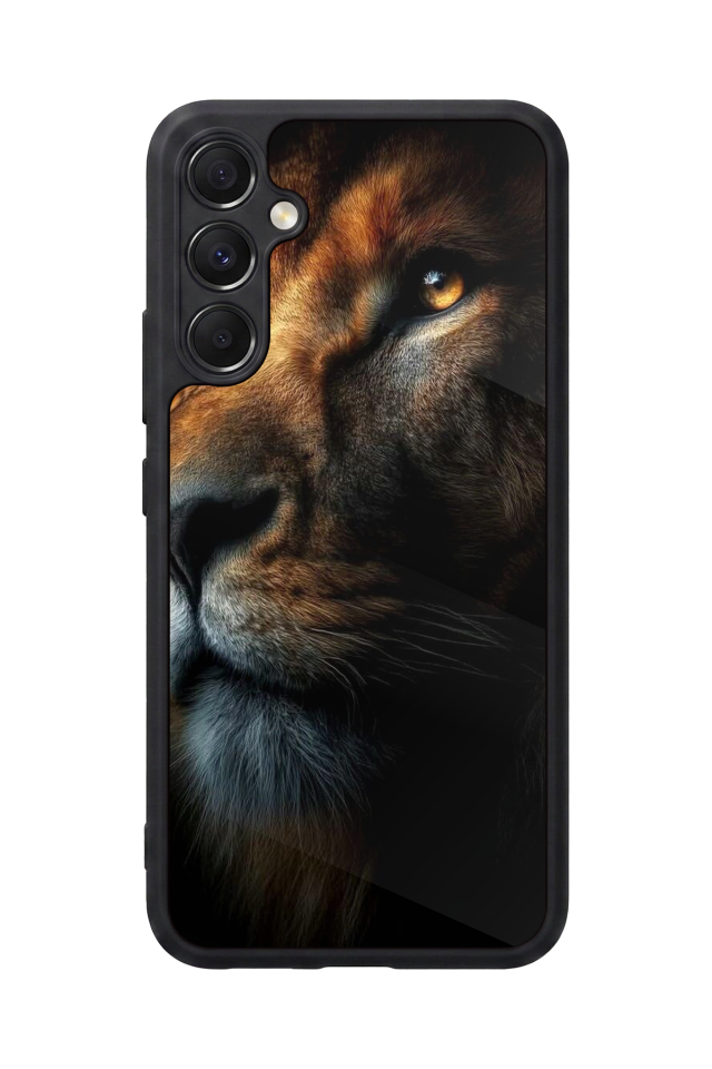 Samsung Galaxy M34 Uyumlu Aslan Tasarımlı Glossy Premium Kılıf