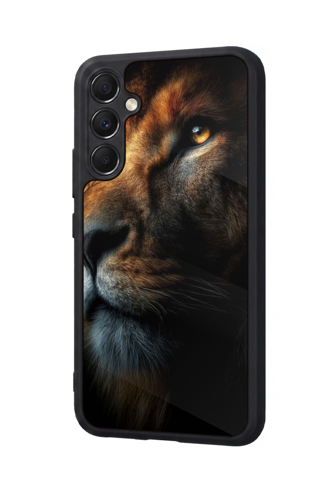 Samsung Galaxy M34 Uyumlu Aslan Tasarımlı Glossy Premium Kılıf