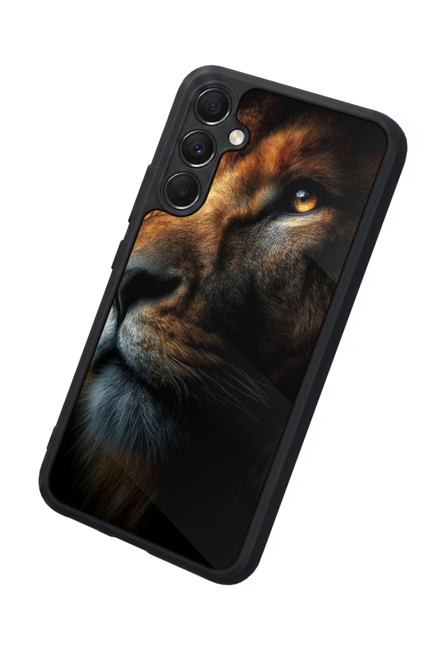 Samsung Galaxy M34 Uyumlu Aslan Tasarımlı Glossy Premium Kılıf
