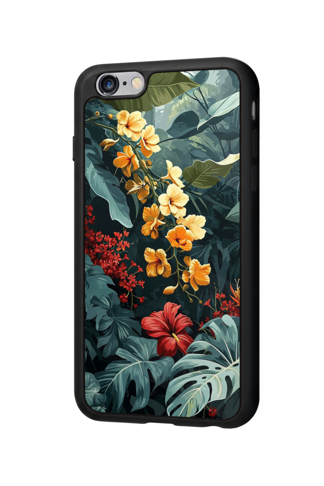 iPhone 6 Plus Uyumlu Botanik Tasarımlı Glossy Premium Kılıf