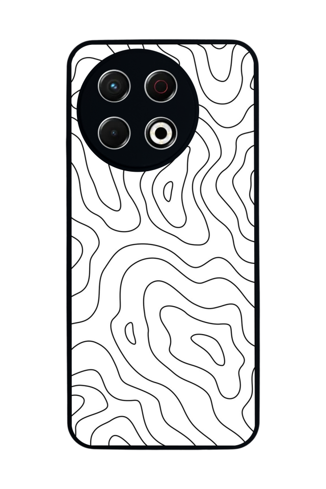 Tecno Spark 30 Pro Uyumlu Çizgi Sanatı Tasarımlı Glossy Premium Kılıf