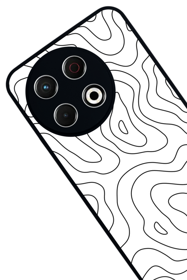 Tecno Spark 30 Pro Uyumlu Çizgi Sanatı Tasarımlı Glossy Premium Kılıf