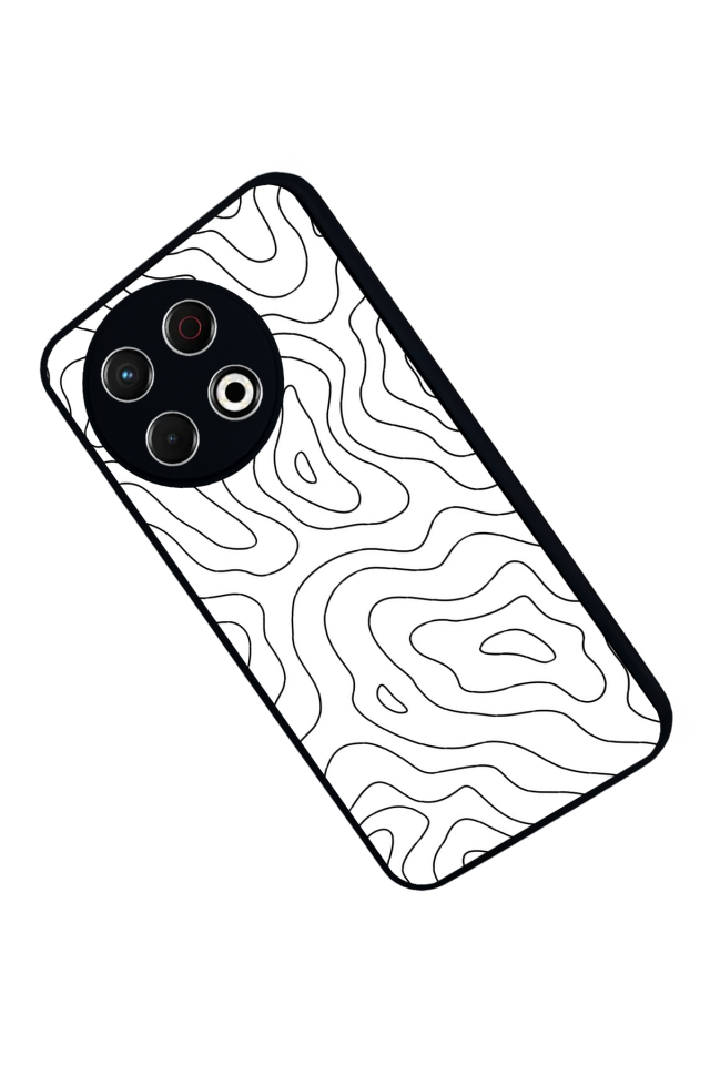 Tecno Spark 30 Pro Uyumlu Çizgi Sanatı Tasarımlı Glossy Premium Kılıf