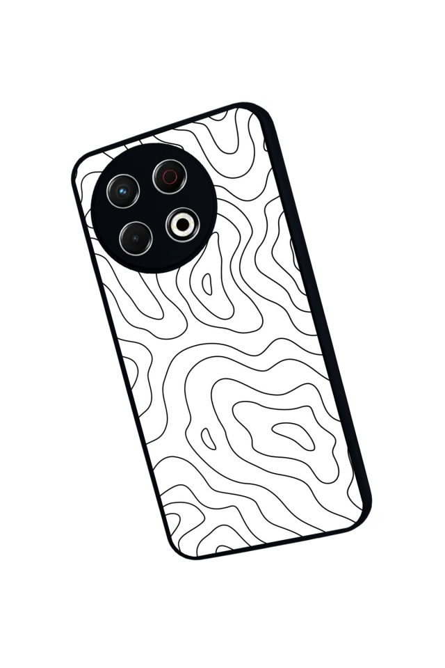 Tecno Spark 30 Pro Uyumlu Çizgi Sanatı Tasarımlı Glossy Premium Kılıf