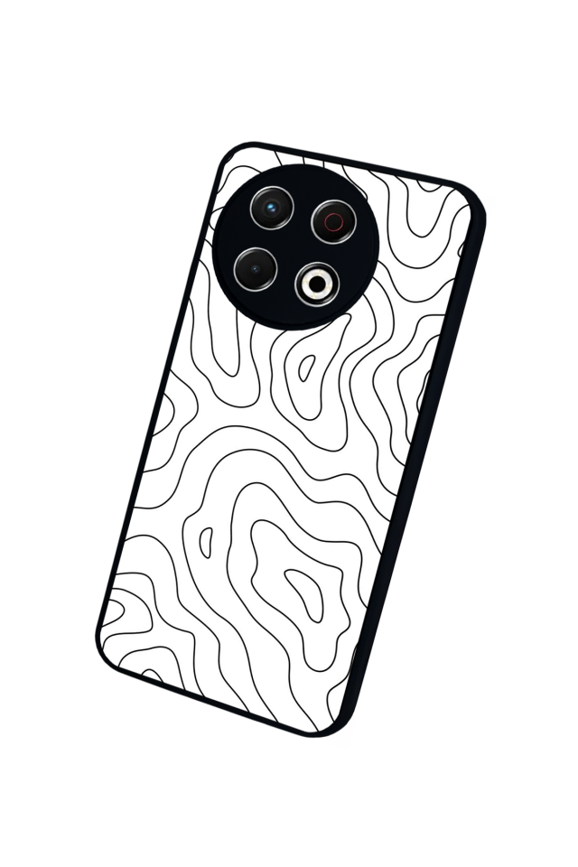 Tecno Spark 30 Pro Uyumlu Çizgi Sanatı Tasarımlı Glossy Premium Kılıf