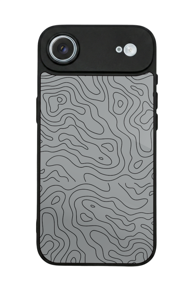 iPhone 17 Air Uyumlu Çizgi Sanatı Tasarımlı Glossy Premium Kılıf