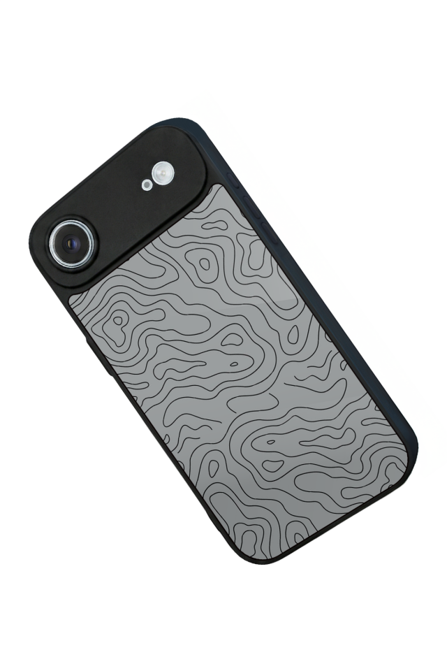 iPhone 17 Air Uyumlu Çizgi Sanatı Tasarımlı Glossy Premium Kılıf