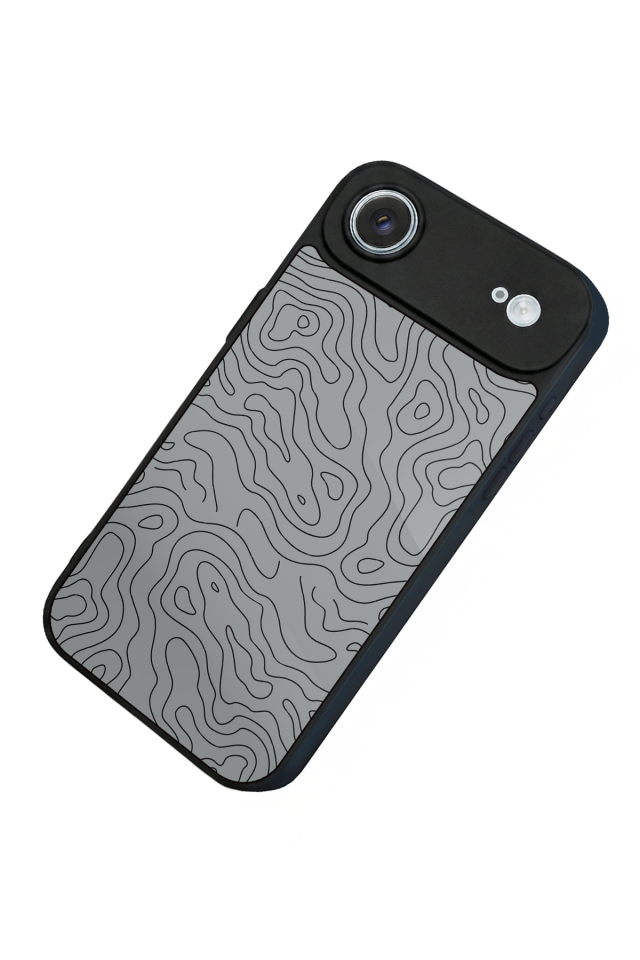 iPhone 17 Air Uyumlu Çizgi Sanatı Tasarımlı Glossy Premium Kılıf