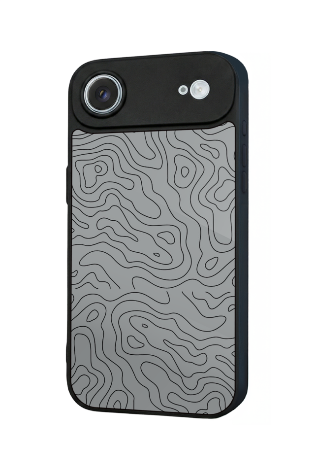 iPhone 17 Air Uyumlu Çizgi Sanatı Tasarımlı Glossy Premium Kılıf