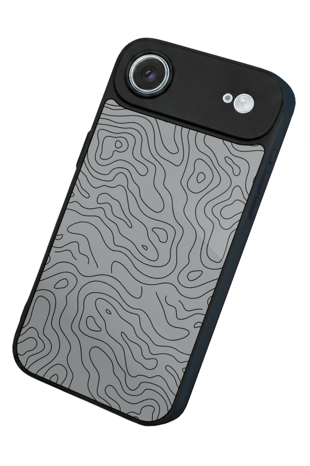 iPhone 17 Air Uyumlu Çizgi Sanatı Tasarımlı Glossy Premium Kılıf
