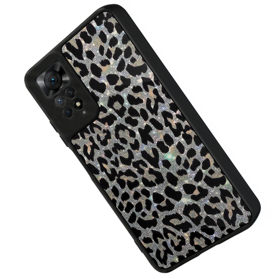 Xiaomi Redmi Note 11 Pro Uyumlu Hologram Leopar Tasarımlı Glossy Premium Kılıf