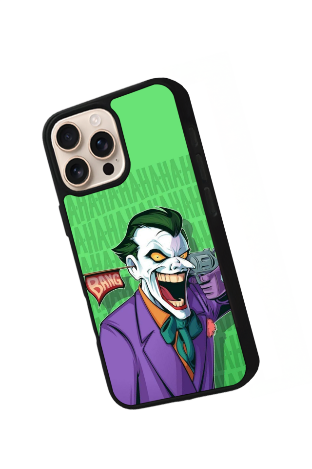 iPhone 16 Pro Uyumlu Joker Tasarımlı Glossy Premium Kılıf
