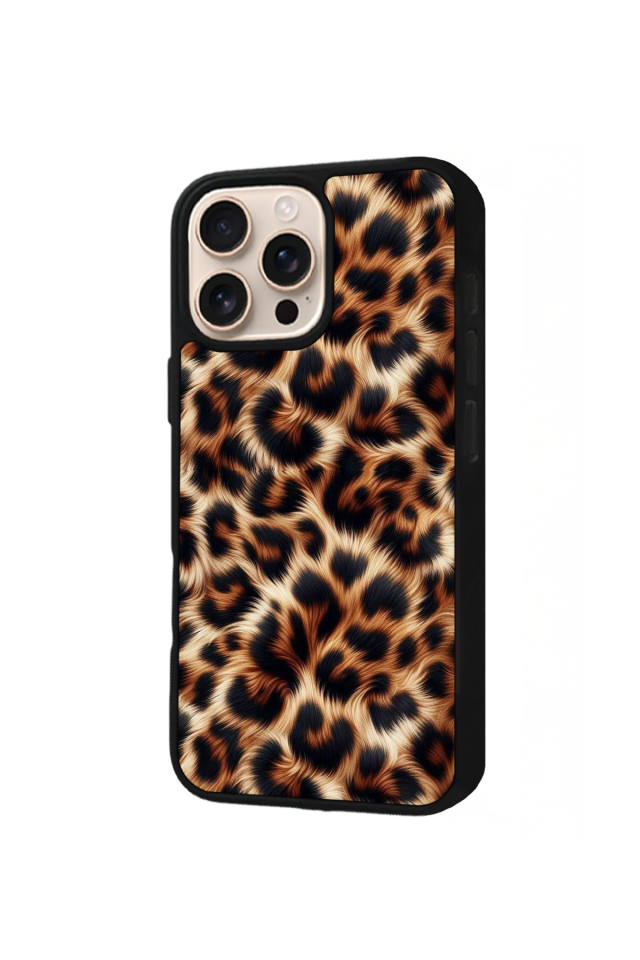 iPhone 14 Pro Max Uyumlu Leopar Tasarımlı Glossy Premium Kılıf