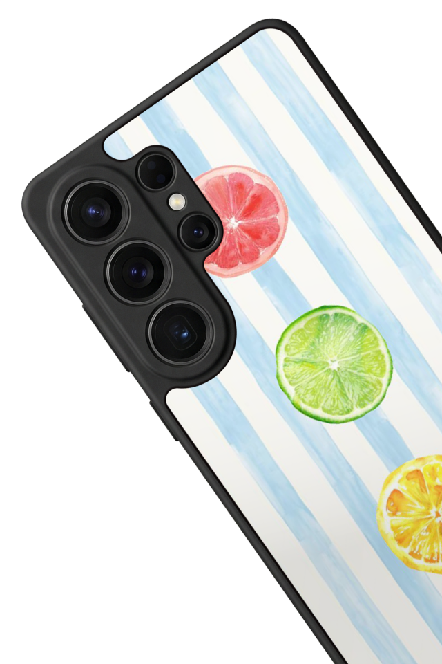 Samsung Galaxy S26 Ultra Uyumlu Limon Tasarımlı Glossy Premium Kılıf