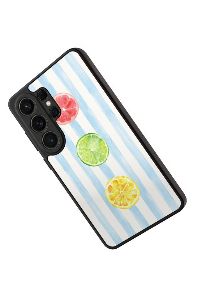 Samsung Galaxy S26 Ultra Uyumlu Limon Tasarımlı Glossy Premium Kılıf