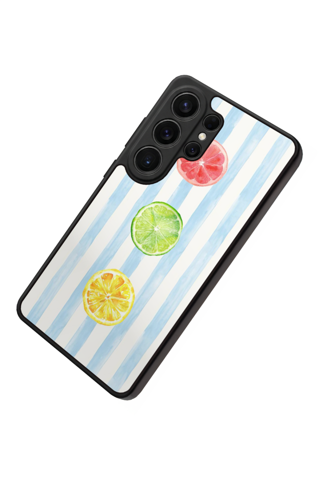 Samsung Galaxy S26 Ultra Uyumlu Limon Tasarımlı Glossy Premium Kılıf