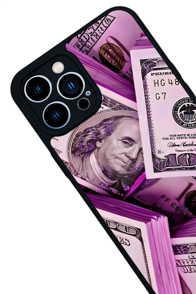 iPhone 12 Pro Max Uyumlu Money Para Tasarımlı Glossy Premium Kılıf