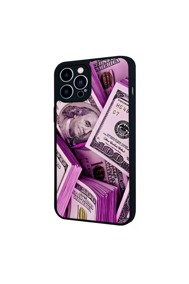 iPhone 12 Pro Max Uyumlu Money Para Tasarımlı Glossy Premium Kılıf