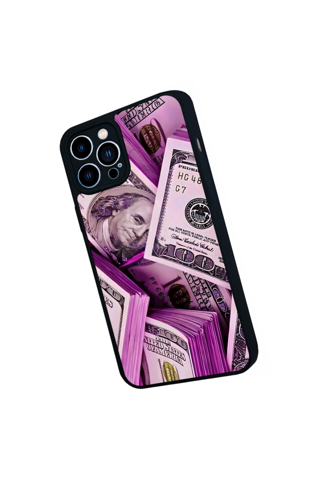 iPhone 12 Pro Max Uyumlu Money Para Tasarımlı Glossy Premium Kılıf