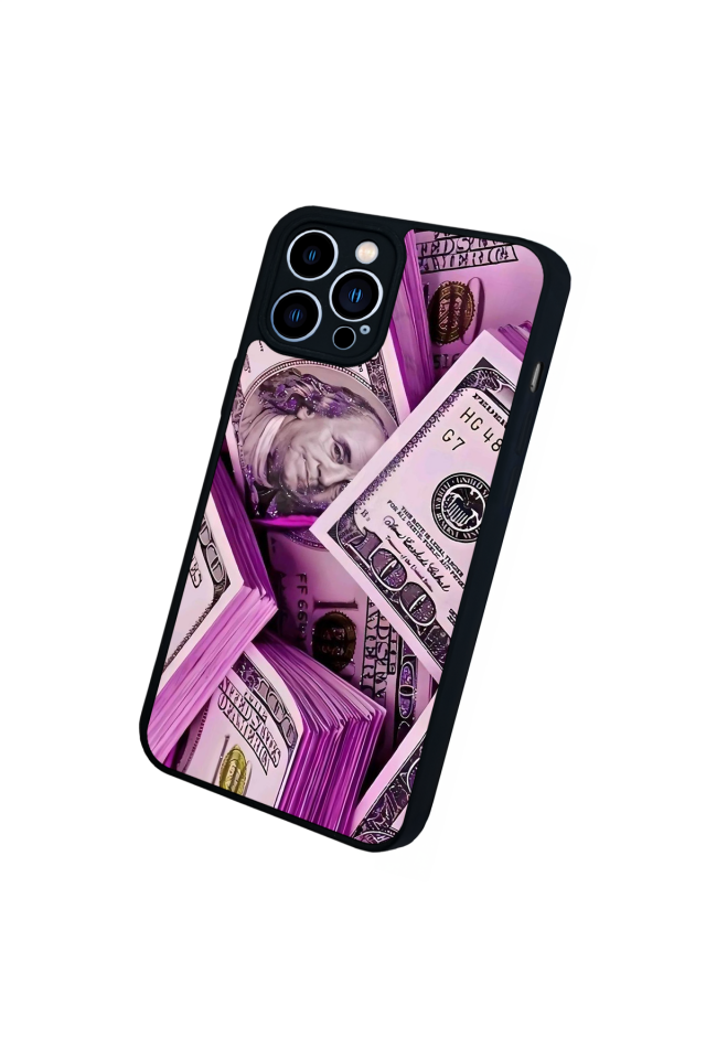 iPhone 12 Pro Max Uyumlu Money Para Tasarımlı Glossy Premium Kılıf
