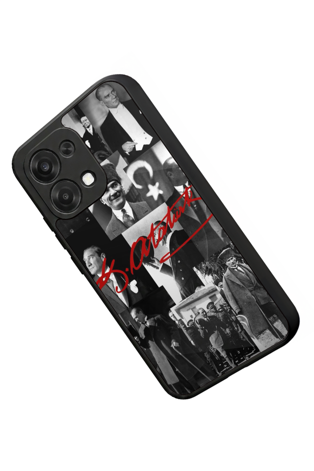 Oppo A6 Pro Uyumlu Mustafa Kemal Ataturk Tasarımlı Glossy Premium Kılıf