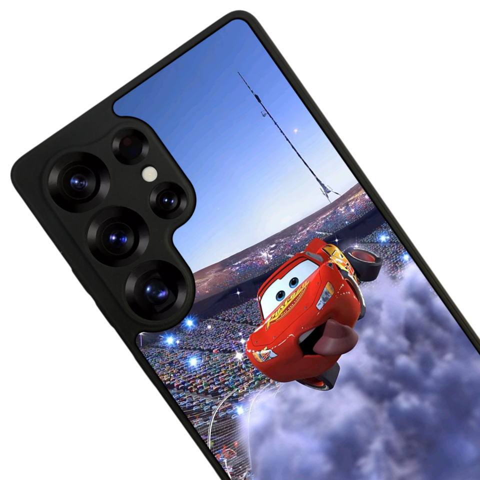Samsung Galaxy S25 Ultra Uyumlu Şimsek McQueen Tasarımlı Glossy Premium Kılıf
