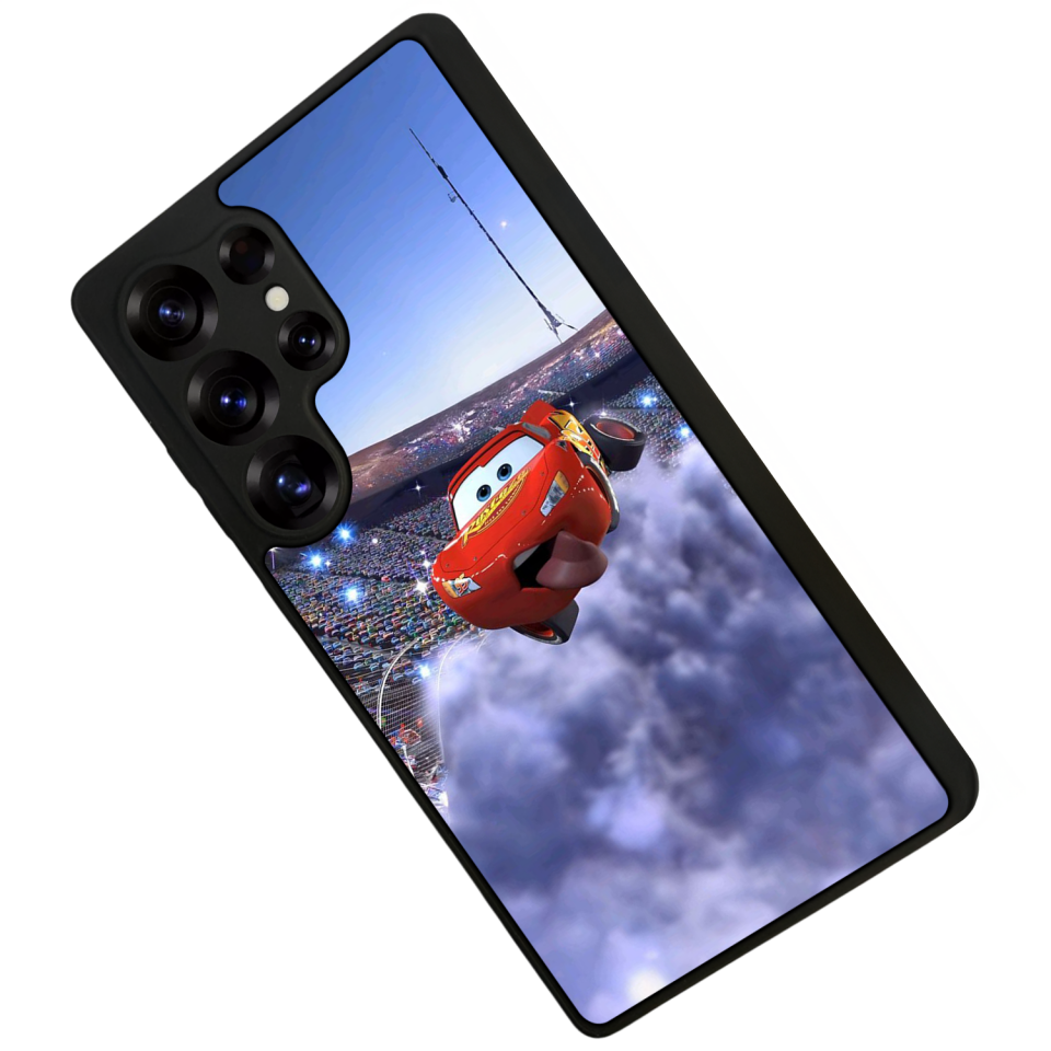 Samsung Galaxy S25 Ultra Uyumlu Şimsek McQueen Tasarımlı Glossy Premium Kılıf