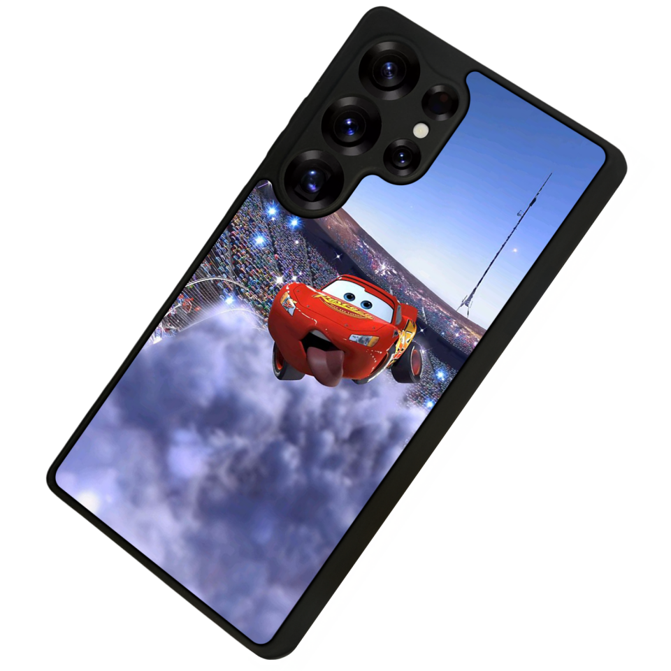 Samsung Galaxy S25 Ultra Uyumlu Şimsek McQueen Tasarımlı Glossy Premium Kılıf
