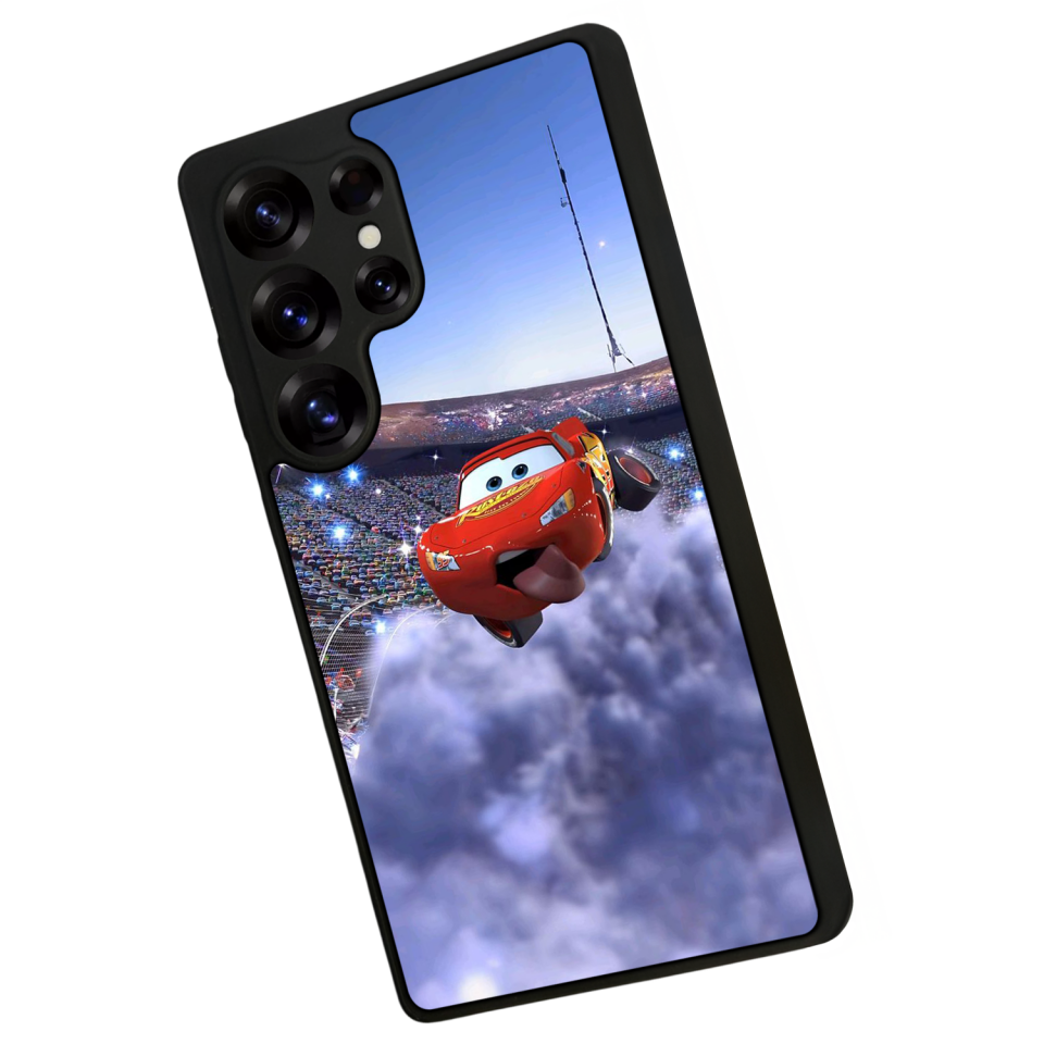 Samsung Galaxy S25 Ultra Uyumlu Şimsek McQueen Tasarımlı Glossy Premium Kılıf