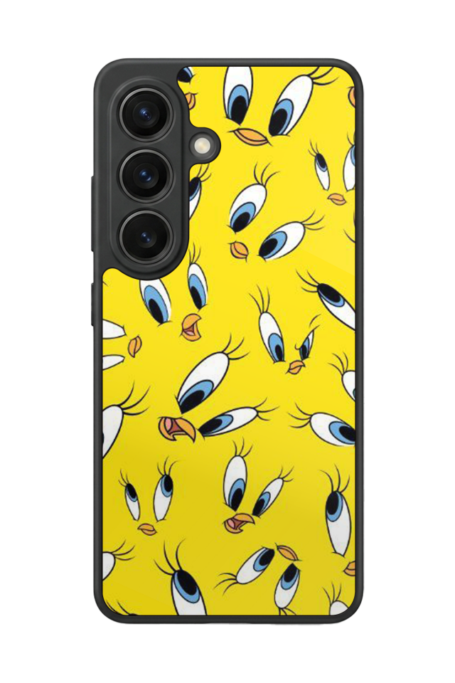 Samsung Galaxy S26 Uyumlu Tweety Tasarımlı Glossy Premium Kılıf
