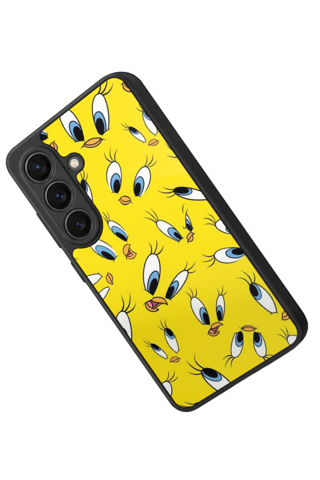 Samsung Galaxy S26 Uyumlu Tweety Tasarımlı Glossy Premium Kılıf