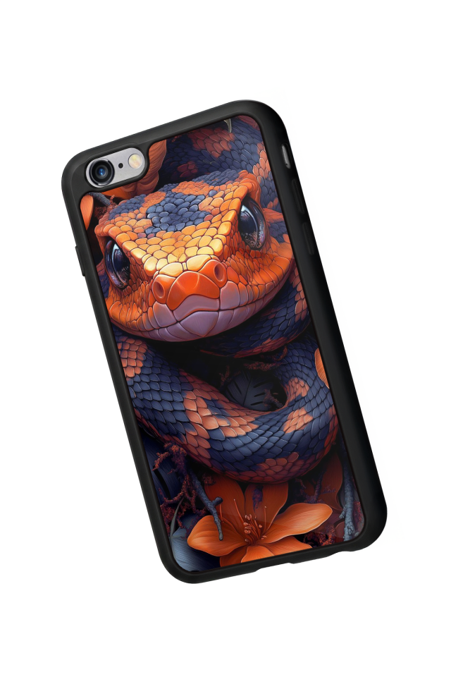 iPhone 6s Plus Uyumlu Yılan Tasarımlı Glossy Premium Kılıf