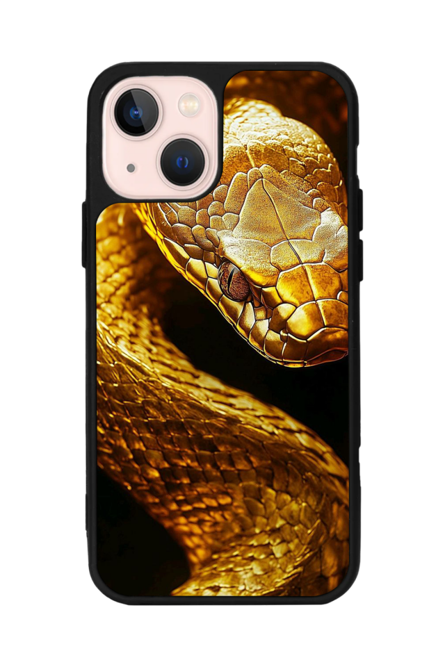iPhone 15 Plus Uyumlu Yılan Tasarımlı Glossy Premium Kılıf