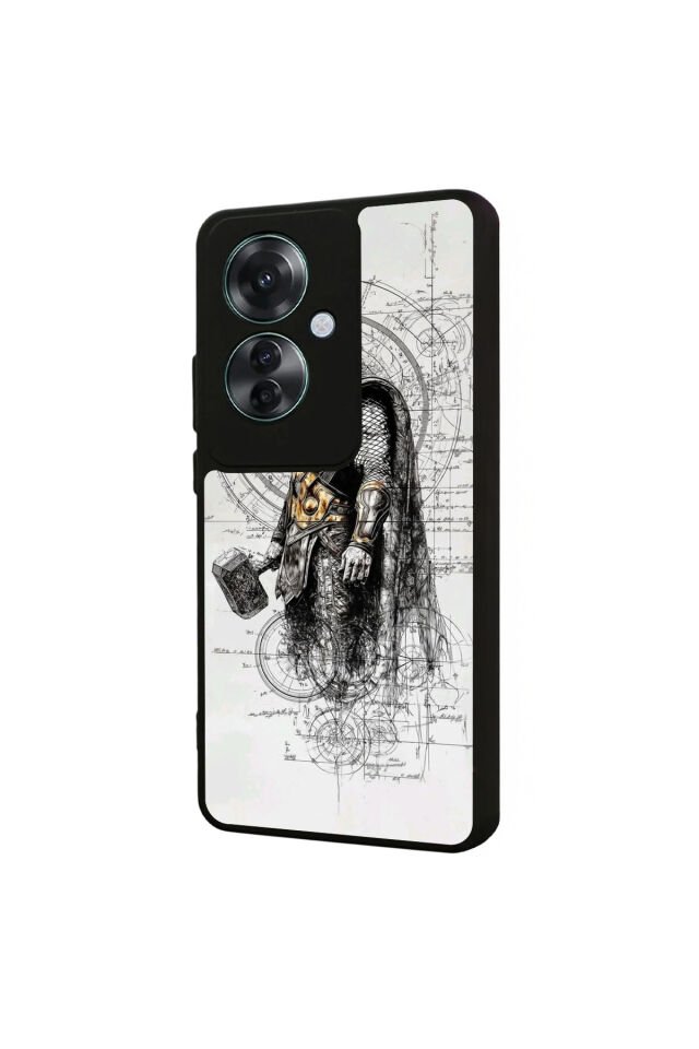Oppo Reno 11F Uyumlu Thor Tasarımlı Glossy Premium Kılıf