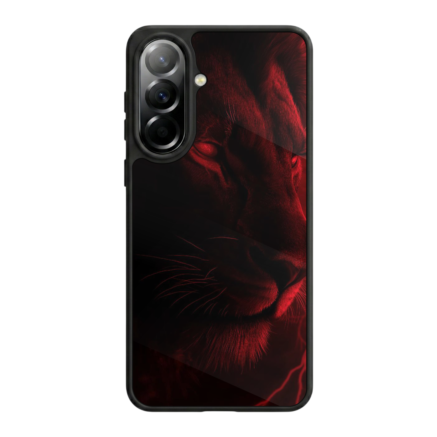 Samsung Galaxy A37 Uyumlu Aslan Tasarımlı Glossy Premium Kılıf