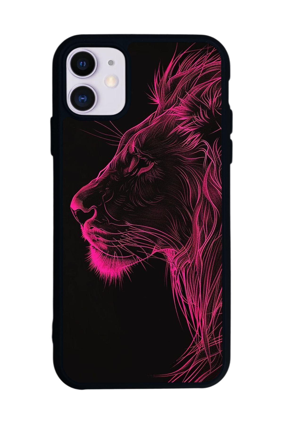 iPhone 11 Uyumlu Aslan Tasarımlı Glossy Premium Kılıf