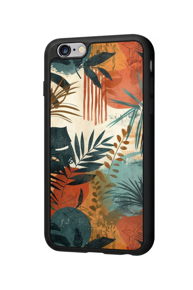 iPhone 6 Plus Uyumlu Botanik Tasarımlı Glossy Premium Kılıf