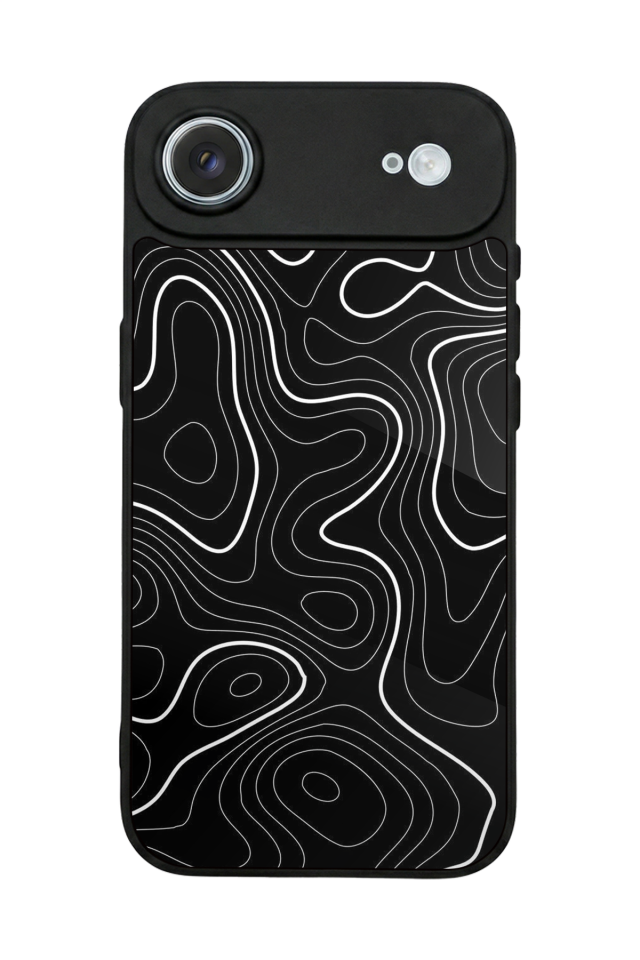 iPhone 17 Air Uyumlu Çizgi Sanatı Tasarımlı Glossy Premium Kılıf