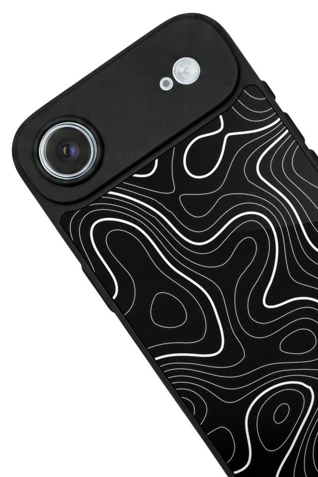 iPhone 17 Air Uyumlu Çizgi Sanatı Tasarımlı Glossy Premium Kılıf
