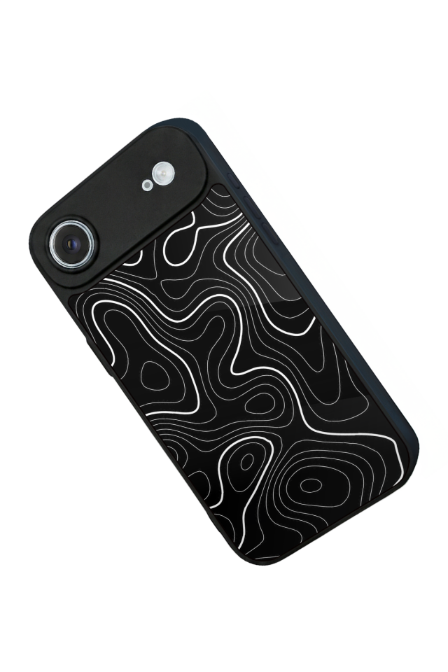 iPhone 17 Air Uyumlu Çizgi Sanatı Tasarımlı Glossy Premium Kılıf