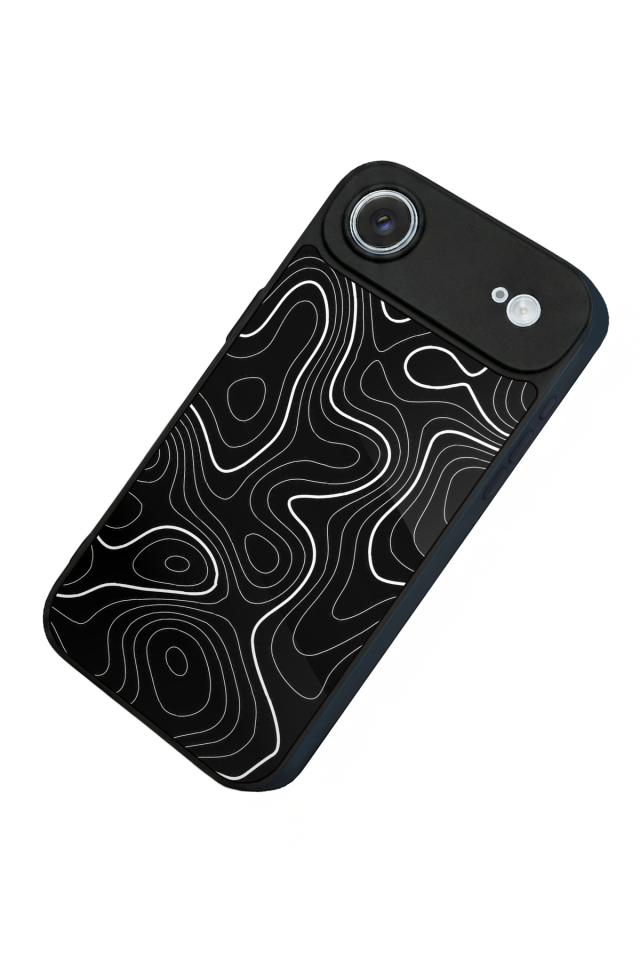 iPhone 17 Air Uyumlu Çizgi Sanatı Tasarımlı Glossy Premium Kılıf