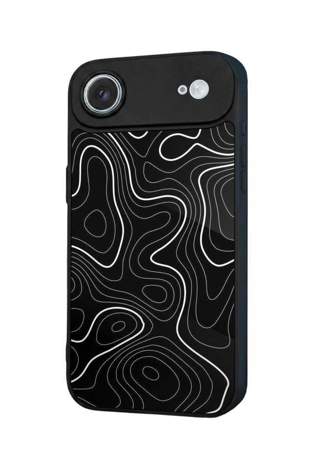 iPhone 17 Air Uyumlu Çizgi Sanatı Tasarımlı Glossy Premium Kılıf
