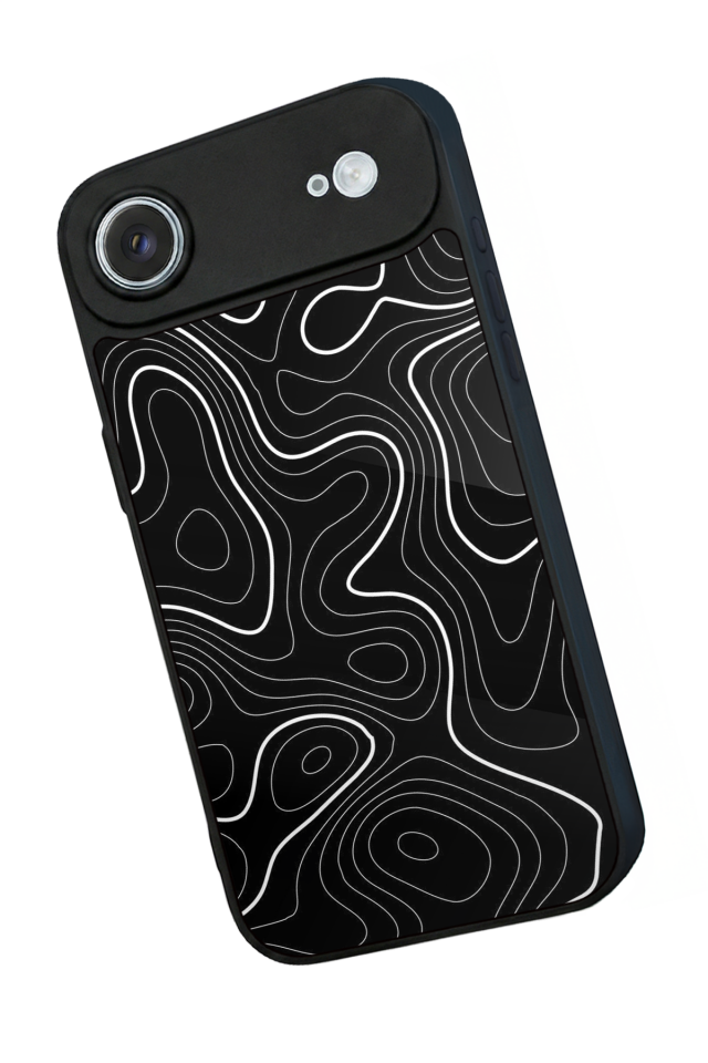 iPhone 17 Air Uyumlu Çizgi Sanatı Tasarımlı Glossy Premium Kılıf