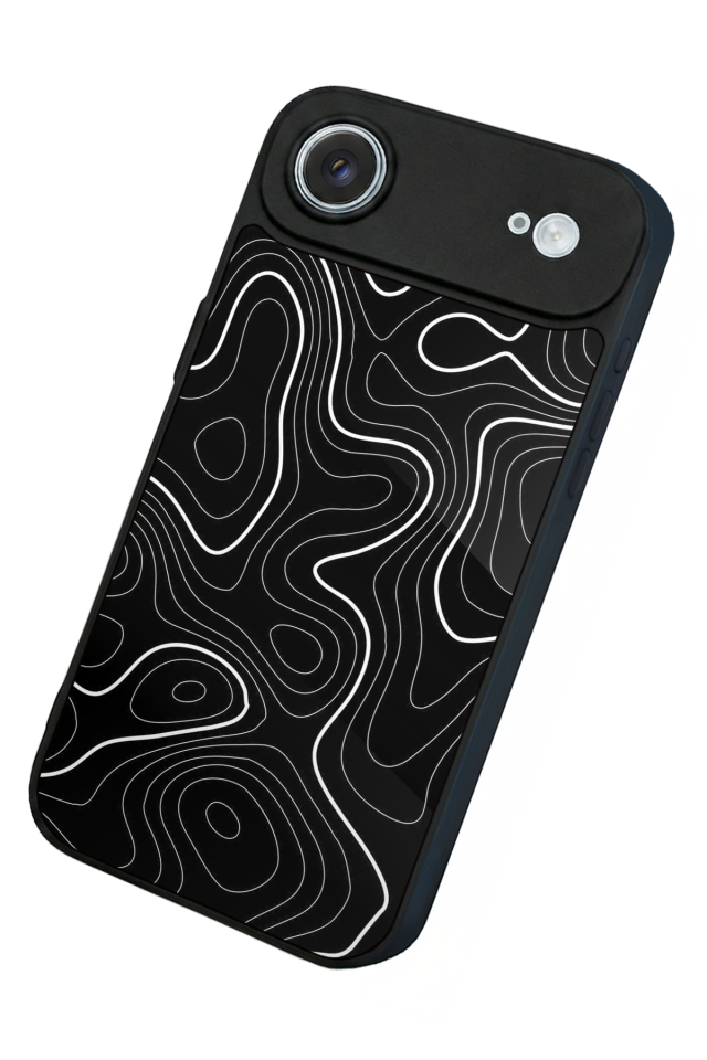 iPhone 17 Air Uyumlu Çizgi Sanatı Tasarımlı Glossy Premium Kılıf