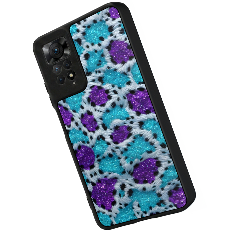 Xiaomi Redmi Note 11 Pro Uyumlu Hologram Leopar Tasarımlı Glossy Premium Kılıf
