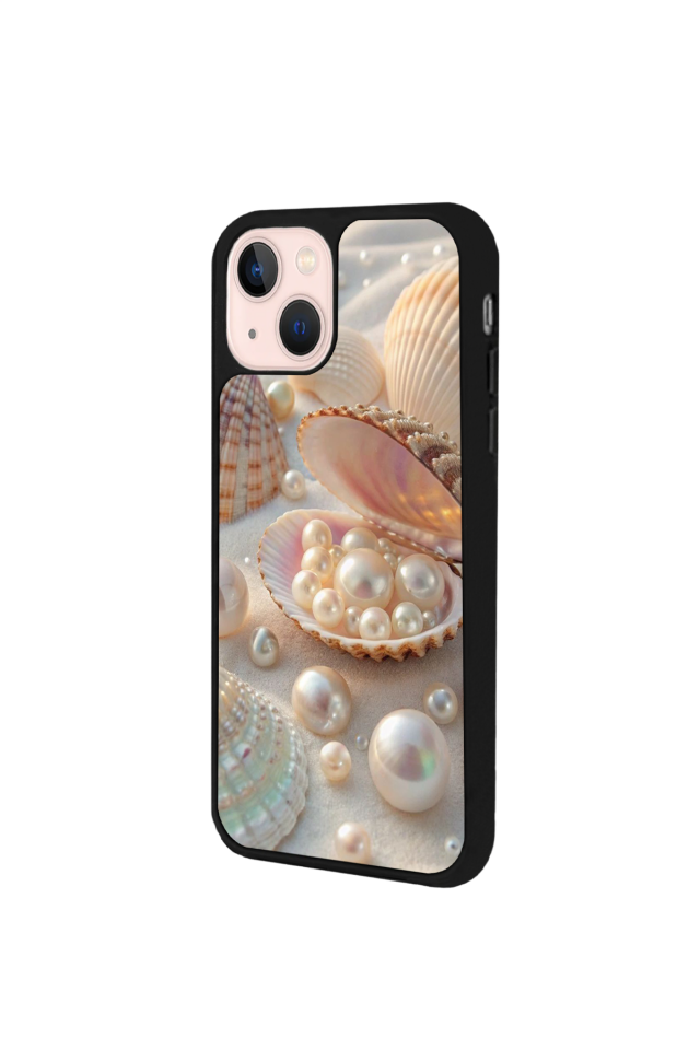 iPhone 15 Uyumlu  İnci Tasarımlı Glossy Premium Kılıf